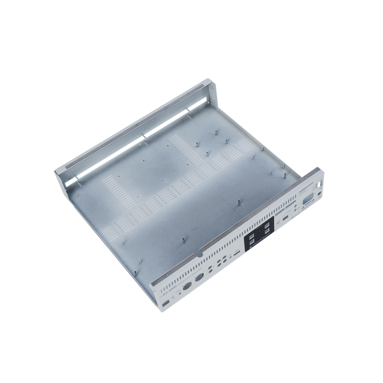 RS1000 subwoofer amplifier housing for home and commercial audio installations