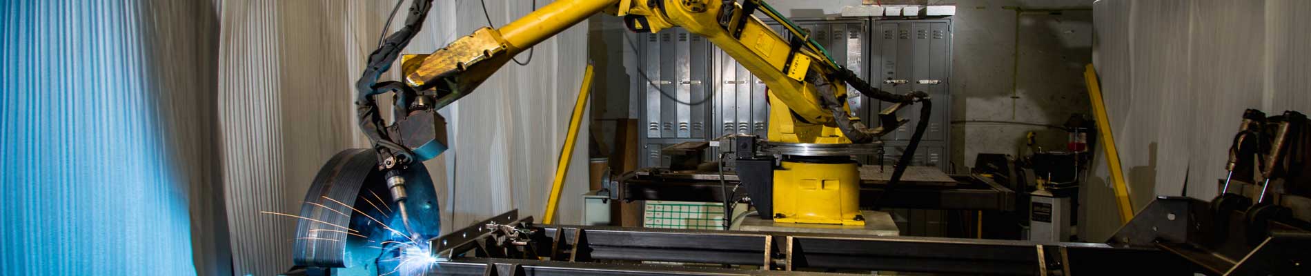 Wesgar Equipment and Robotics banner image: automated machine for spot welding